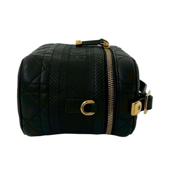 CHRISTIAN DIOR Black Leather Shoulder Bag